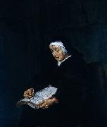 Gabriel Metsu Old Woman Meditating oil